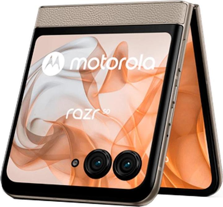 Actual product image Motorola Razr 50 (256 GB, Beach Sand, 6.90", SIM + eSIM, 5G)