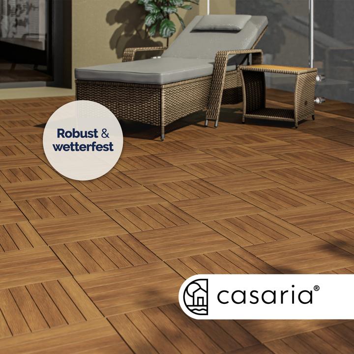 Produktbild Casaria Holzfliesen (1 x, 30 x 30 x 2.5 cm)