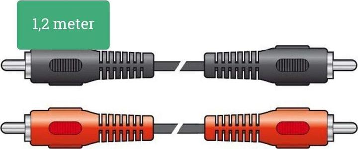 Actual product image Skytronic Audio cable CX402-1 RCA - RCA 1.2 m (1.20 m, Cinch Cables)