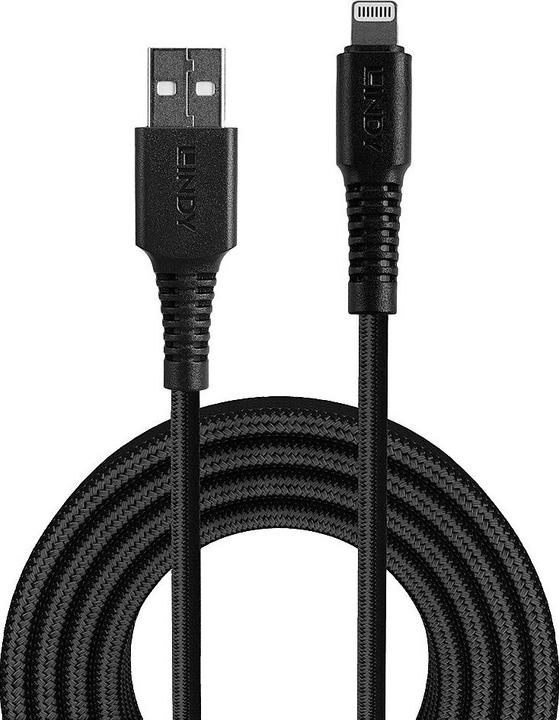 Actual product image Lindy Lightning charging cable (1 m, USB 2.0)