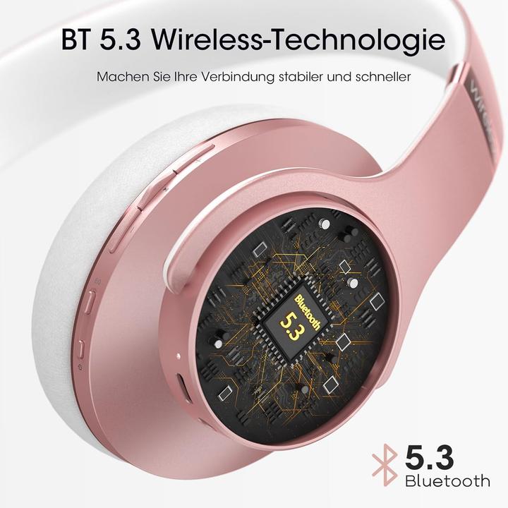 Actual product image Doqaus Bluetooth Over Ear Kopfhörer (90 h, Cable, Wireless)