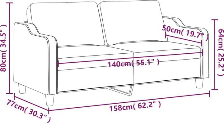 Produktbild VidaXL Ginni (2-Sitzer)