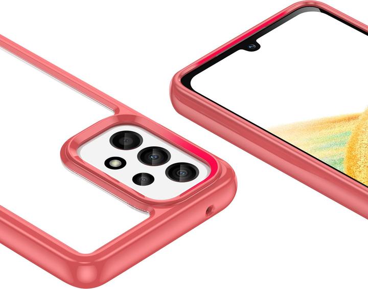 Actual product image Hurtel Outer Space Case for Samsung Galaxy A33 5G cover with a flexible frame red (Samsung Galaxy A33 5G)