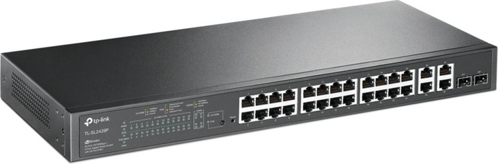 Actual product image TP-Link Smart PoE Switch T1500-28PCT (30 Ports)