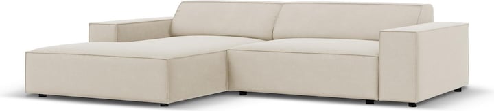 Actual product image Micadoni Velvet Modular Left Corner Sofa, "Jodie", 3 Seats, 224x166x70Made in Europe (Corner sofa)