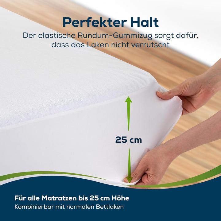 Produktbild Sensalou Wasserdichtes Spannbettlaken 80x160 cm