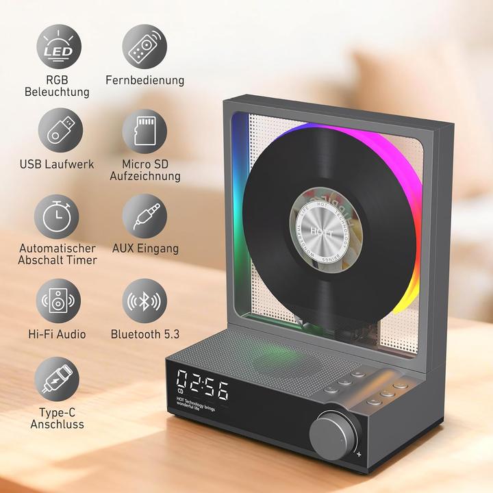 Actual product image Bodymaster Tragbarer Bluetooth CD-Player