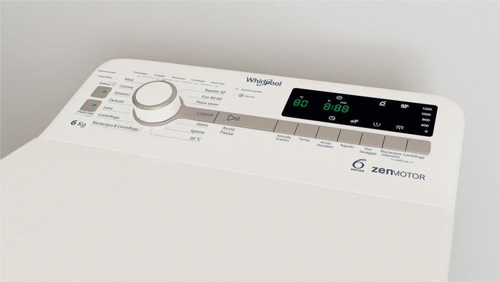 Produktbild Whirlpool ZEN TDLR 6252BS DE Toplader-Waschmaschine 6 kg 1151 U/min Weiss (6 kg, Unten)