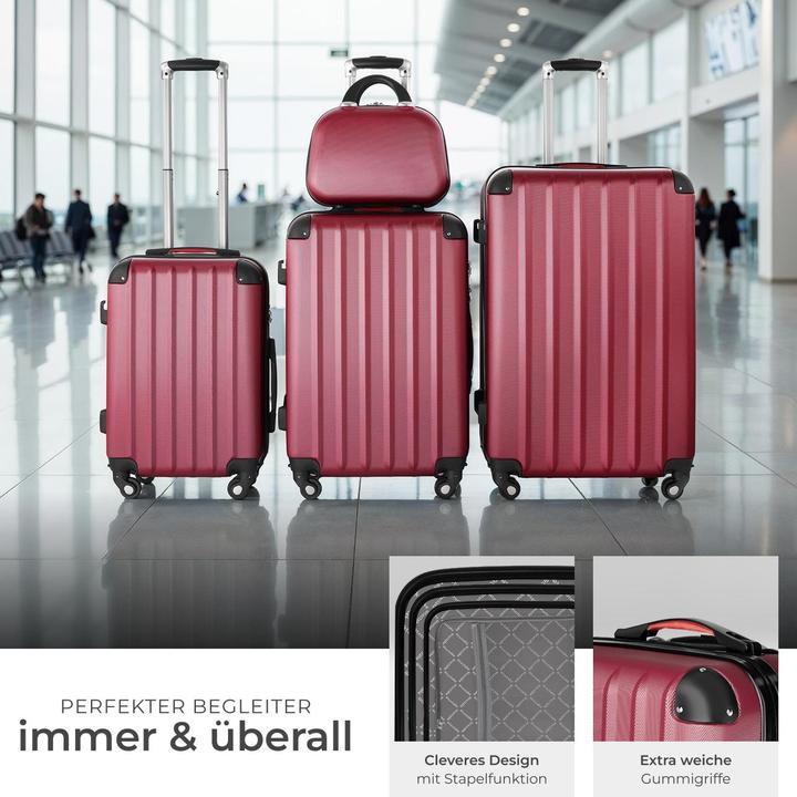 Produktbild tectake Hartschalenkoffer (90 l, Handgepäck (bis 50l), M (50 - 90l), L (90 - 115l))