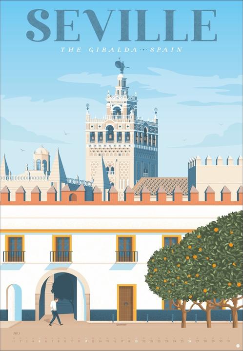 Produktbild Travel the World Posterkalender 2026