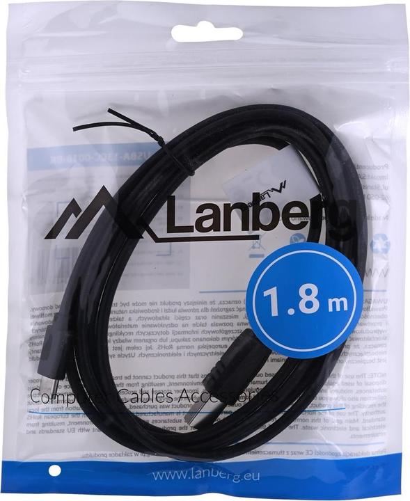 Image du produit Lanberg USB type C - USB B (1.80 m, USB 2.0)