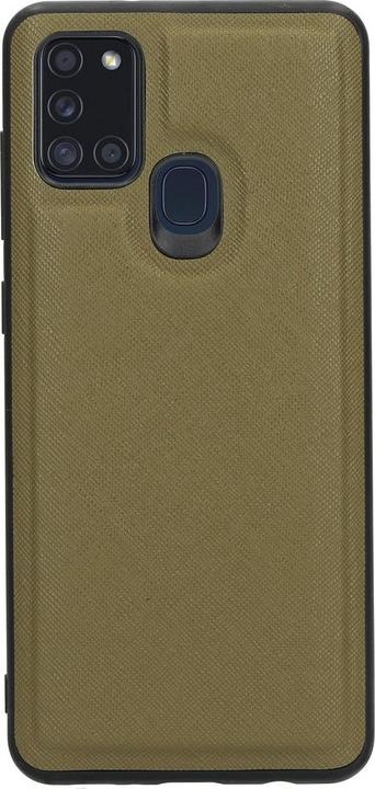 Actual product image Casetastic Clutch Samsung Galaxy A21s (2020) Gold/Green (Samsung Galaxy A21s)