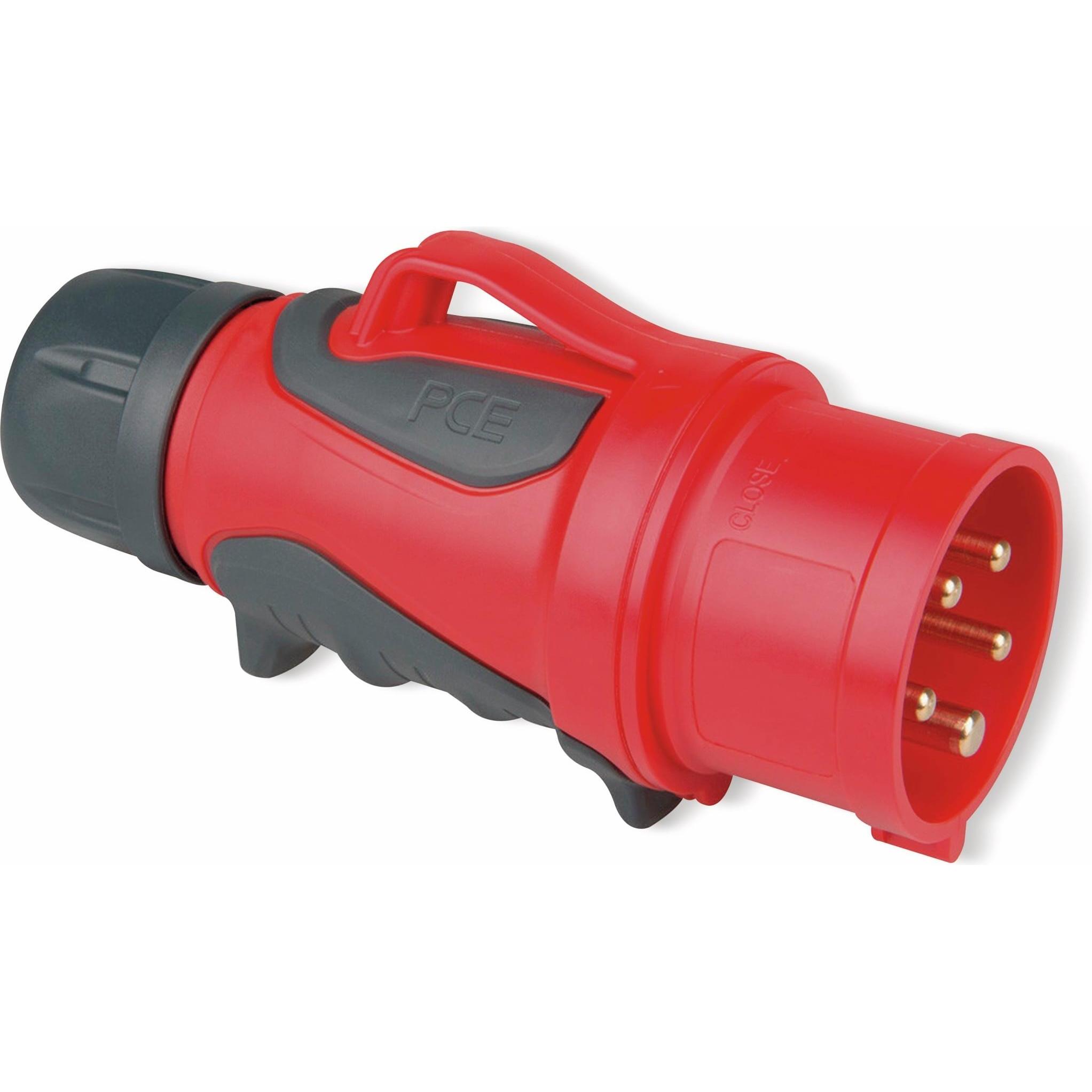 PCE, Netzstecker + Netzkupplung, CEE Phasenwender 16A 5P 6h GRIP IP44/54
