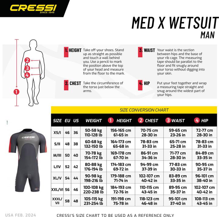 Image du produit Cressi Med X (2,5 mm, S)