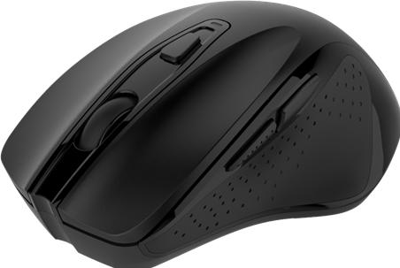 Actual product image Deltaco OFFICE wireless, ergonomic, 1x AA, black (Wireless)