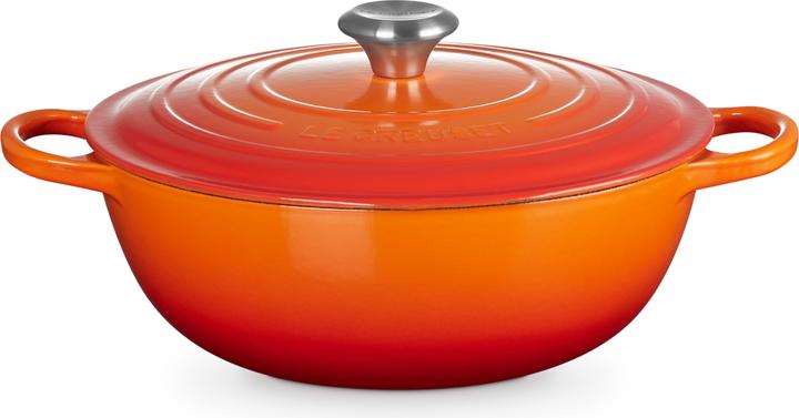 Image du produit Le Creuset 21114280900430 La Marmite Signature 28 cm rouge four (28 cm, Cocotte + faitout, Fonte)