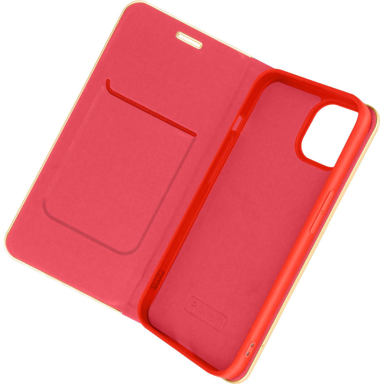 Avizar Luna Book Series (Apple iPhone 14), Smartphone Hülle, Rot