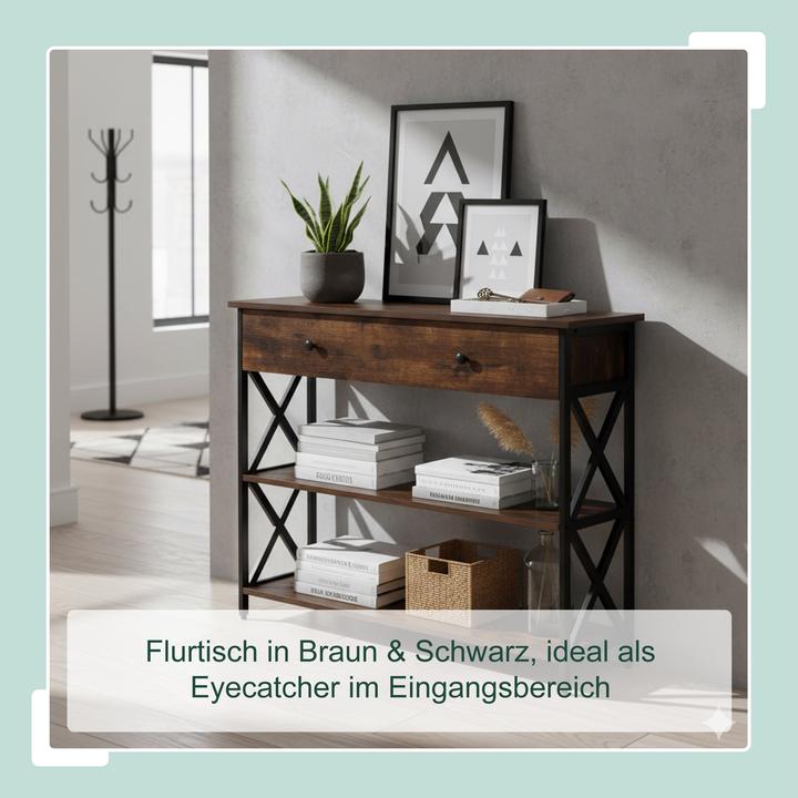 Produktbild Relaxdays Konsolentisch (80 x 100 x 30 cm)