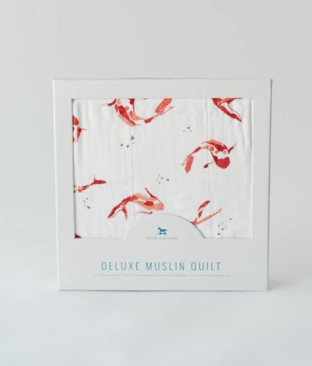 Actual product image little unicorn Deluxe Muslin Quilt (120 x 120 cm)