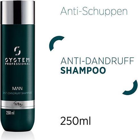 Produktbild System Professional Mann Anti-Schuppen Shampoo M1D 250ml (250 ml, Flüssiges Shampoo)