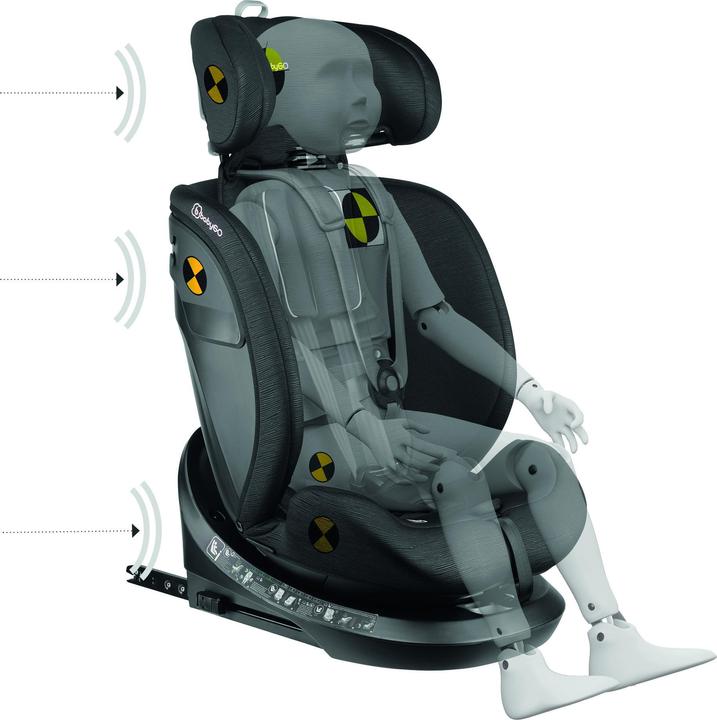 Produktbild BabyGo Protection 360 black (Kindersitz, ECE R129/i-Size Norm)