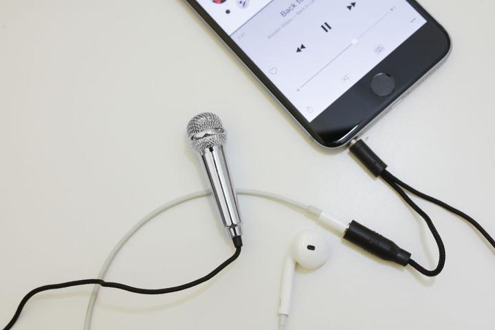 Image du produit Kikkerland Mini microphone de karaoké