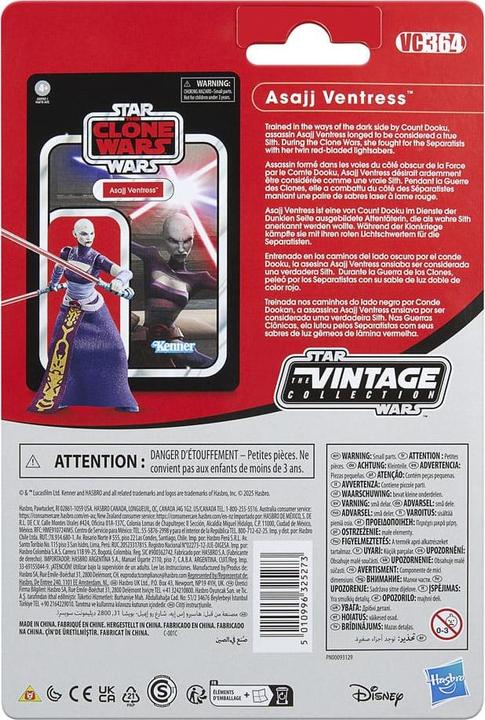 Produktbild Hasbro Star Wars: The Clone Wars Vintage Collection Actionfigur Asajj Ventress 10 cm