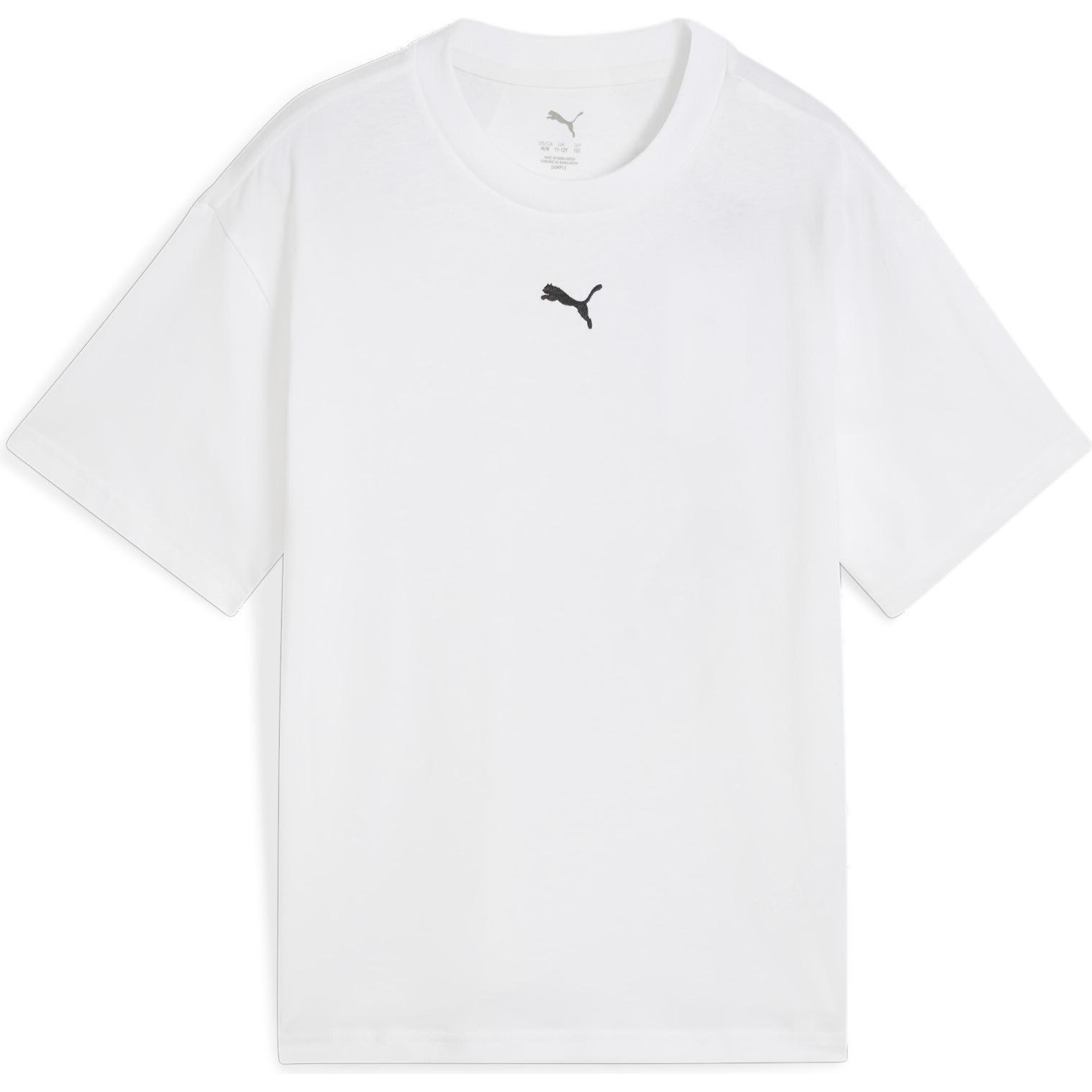 Puma, Jungen, Sportshirt, ESS Boxy Tee G (164), Weiss, 164