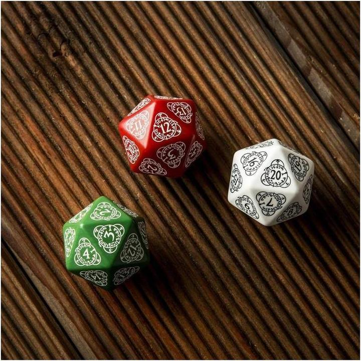 Actual product image Q Workshop 20LEV03 - D20 Level Counter red & white Die (1)