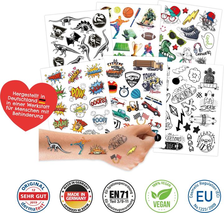 Immagine prodotto Papierdrachen 100 tatuaggi per bambini