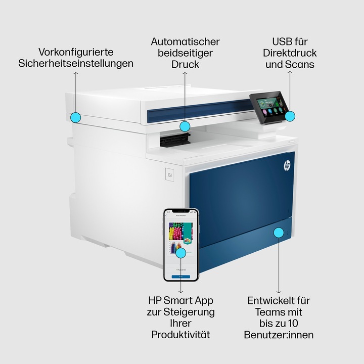 Actual product image HP Color LaserJet Pro MFP 4302dw (Laser, Colour)