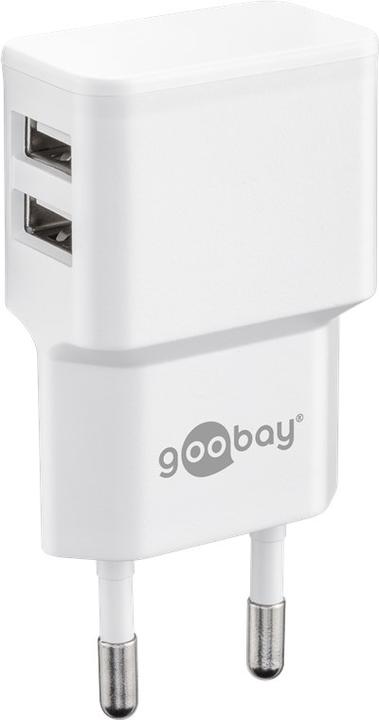 Produktbild Goobay Dual USB-A Ladegerät mit Apple Lightning Kabel (12 W)