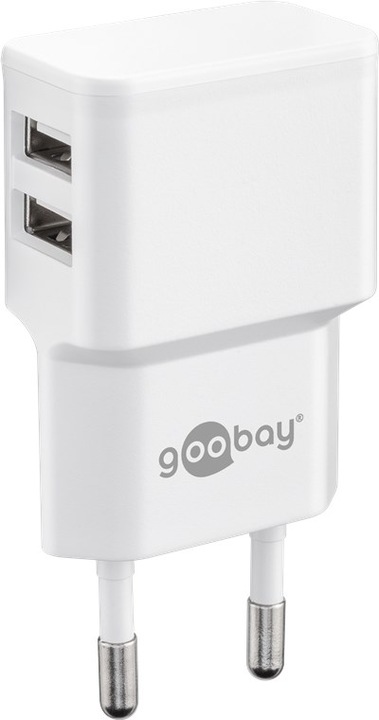 Immagine prodotto Goobay Doppio Caricabatterie USB-A con Cavo Apple Lightning (12 W)