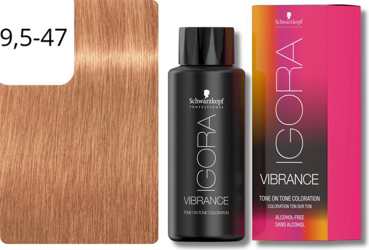 Produktbild Schwarzkopf Professional IGORA VIBRANCE Tone On Tone Coloration (9,5-47 Beige Bronze)