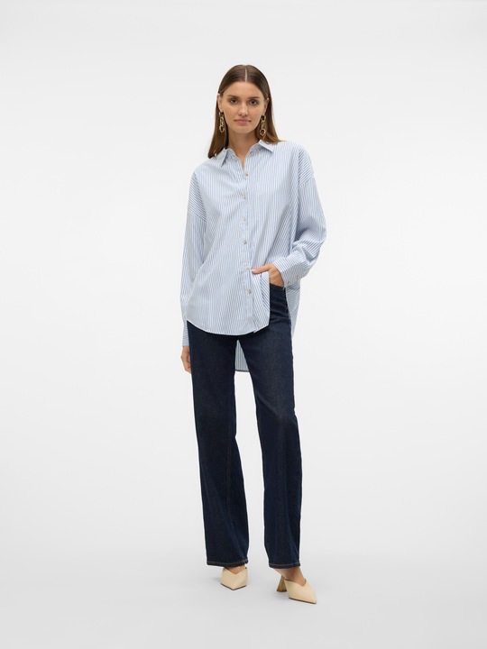 Produktbild Vero Moda Vmnora Ls Oversize Shirt Wvn Ga Noos (XL)