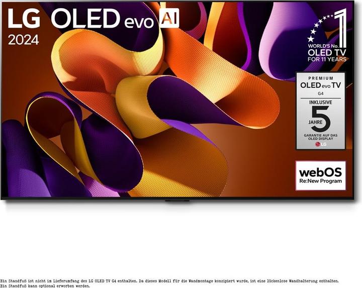 Image du produit LG OLED65G48LW TV 4K OLED evo (2024) Gallery Design 164 cm (65) (65", G4, OLED, 4K, 2024)