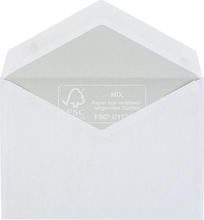Produktbild Idena BU C6 weiss 75g 25er nk o.F. FSC-Mix (DIN lang (11 x 22 cm), 25 x)