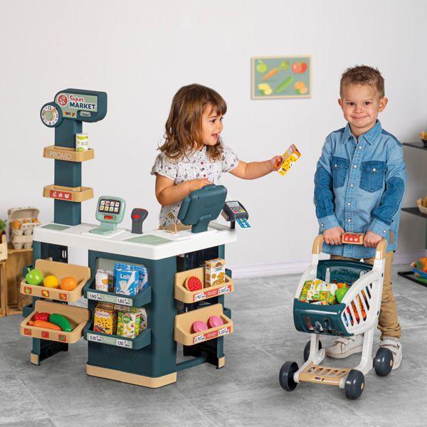 Produktbild Smoby Supermarkt mit Einkaufswagen