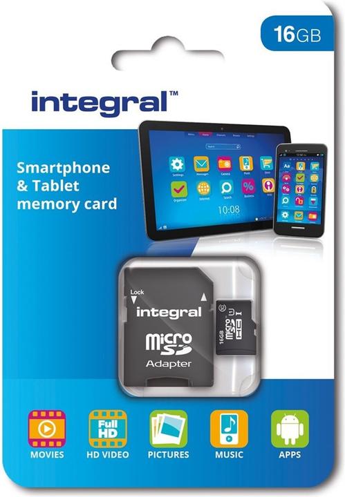 Produktbild SMARTPHONE AND TABLET MICROSDHC/XC UHS-I U1 MicroSD (16 GB, microSDHC, U1, UHS-I)