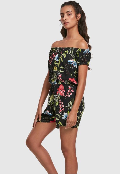 Produktbild Urban Classics Ladies AOP Off Shoulder Short Jumpsuit (L)