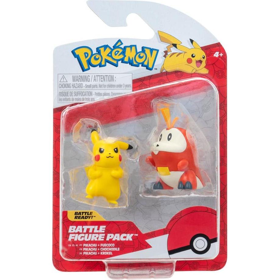 Thumbnail - Jazwares Pokémon Gen IX Battle Figure Pack Minifiguren 2er-Pack Pikachu & Krokel 5 cm