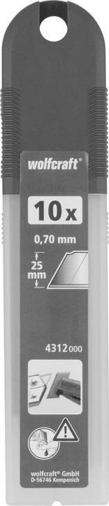 Actual product image wolfcraft wolfcraft 10 Abbrechklingen 0,7x25mm (Replacement blade)