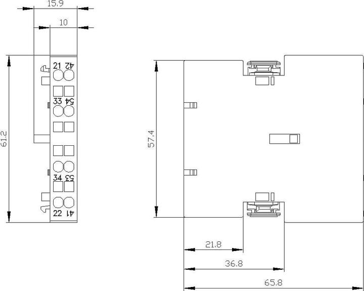 Image du produit Siemens Contacts auxiliaires pour contacteur