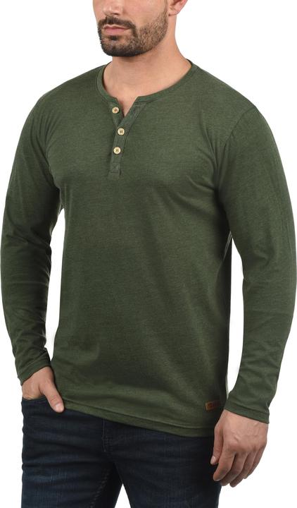Immagine prodotto Solid Volko Maglia Maglie A Maniche Lunghe Da Uomo Con Collo Grandad (XXL)