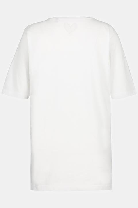 Actual product image Ulla Popken Basic Round Neck Short Sleeve Relaxed Fit Tee (68)