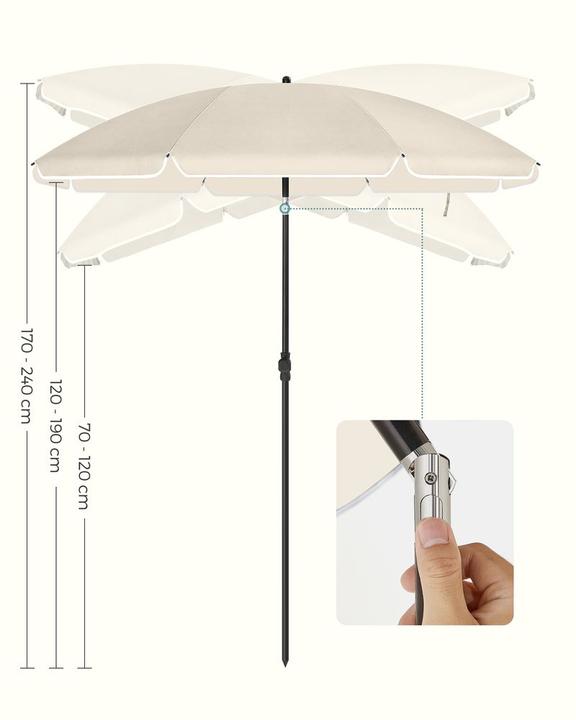 Image du produit Songmics Sonnenschirm (1.60 m)