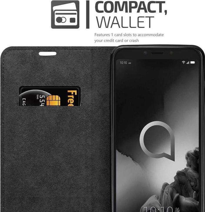 Actual product image Cadorabo Book Invisible Magnet Cover (Alcatel 1S (2019))