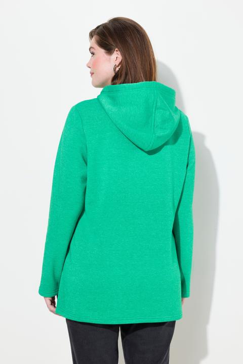 Produktbild Ulla Popken Sweatshirt, Schriftdruck, Classic, Kapuze, Langarm (56)