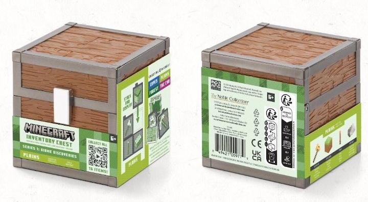Actual product image Noble Collection Minecraft Loot Chest Plains 10 cm