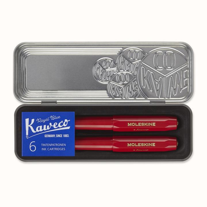 Produktbild Moleskine MSK X KAWECO Stifte Set M Rot (Rot, 1x)